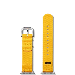 Shinola Shop All Straps|Apple Watch® Compatible|20mm Yellow Split Nylon Apple Watch Strap