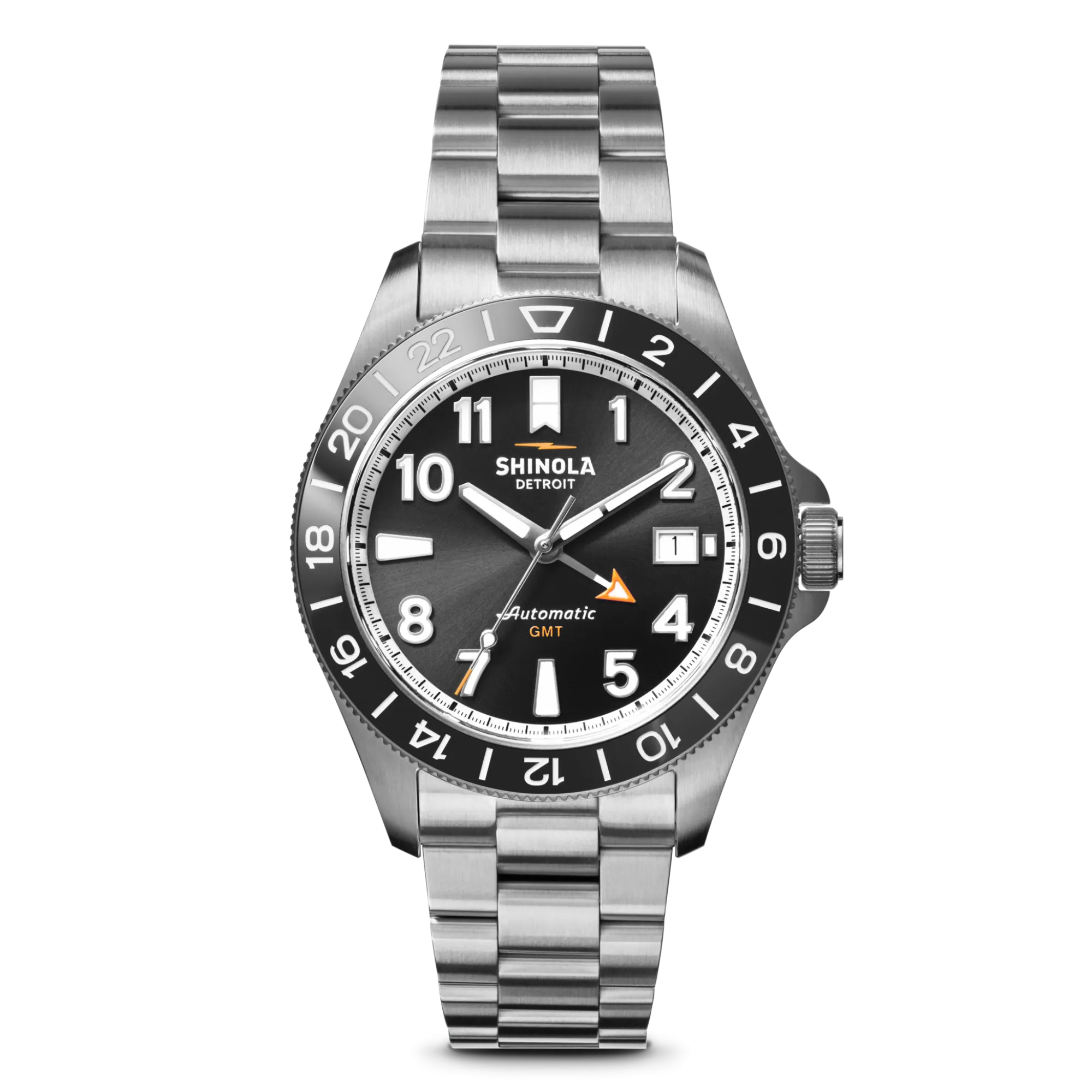 Shinola Automatic Watches|Automatic Watches|Monster GMT Automatic Watch Black