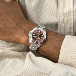 Shinola Automatic Watches|Automatic Watches|Monster GMT Automatic Watch Whiskey