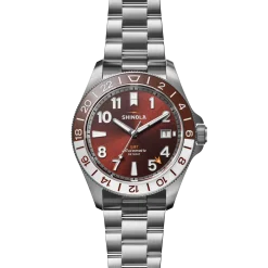Shinola Automatic Watches|Automatic Watches|Monster GMT Automatic Watch Whiskey