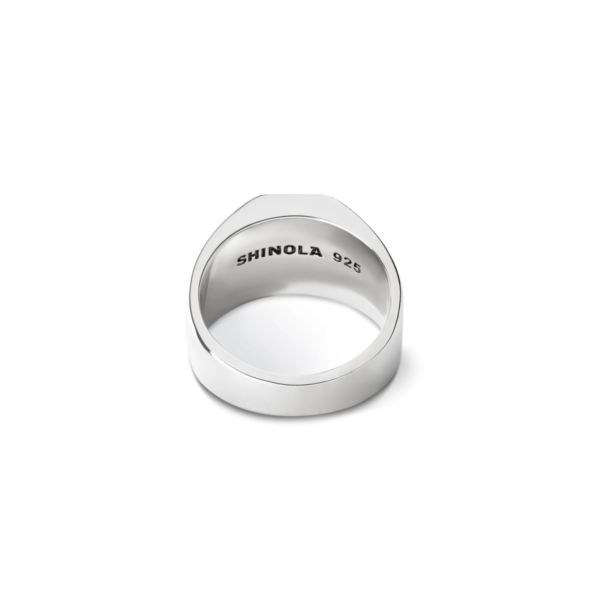 Shinola Rings|Pet|Octagonal Inlay Signet Ring Petoskey