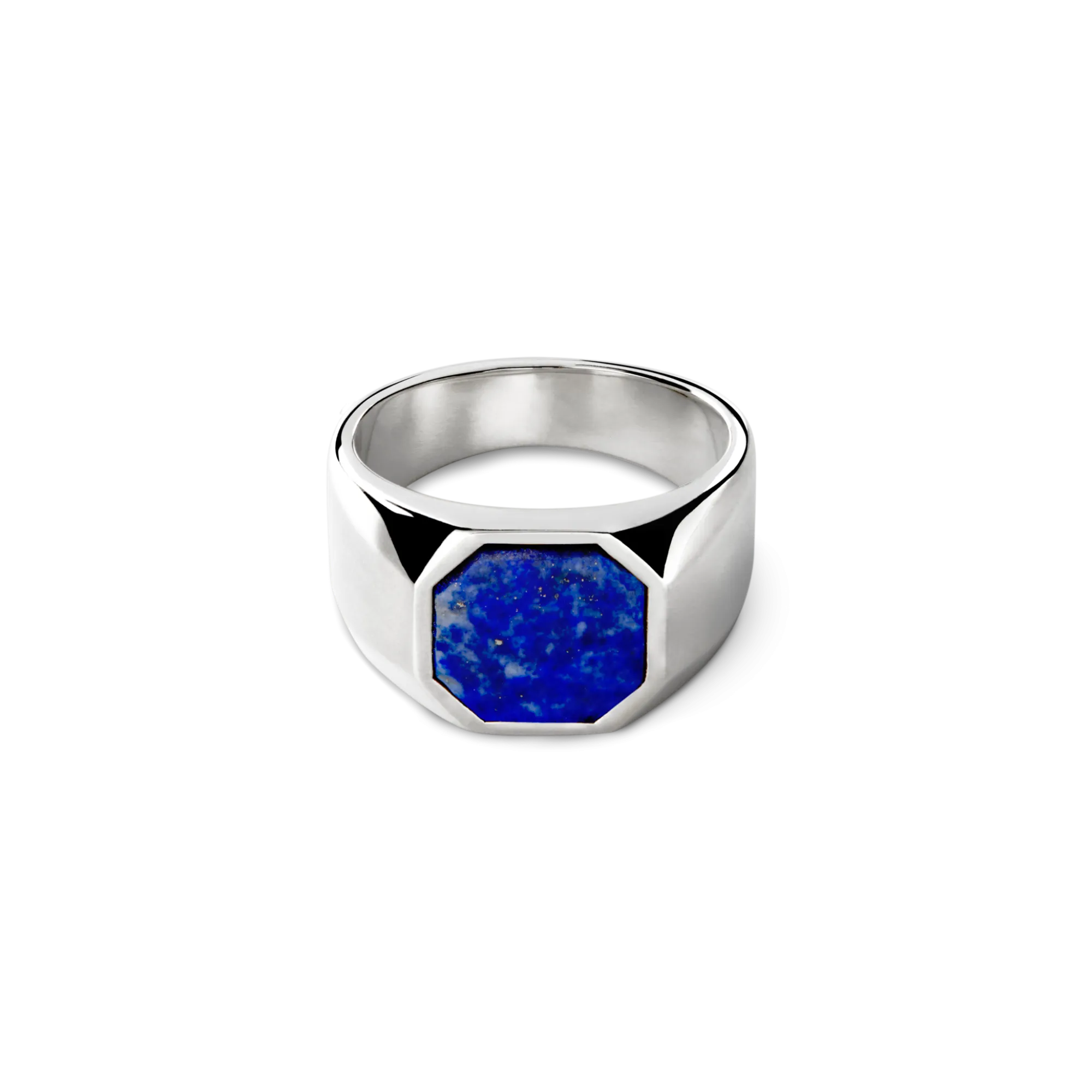 Shinola Rings|Natural Stones|Octagonal Signet Ring Lapis