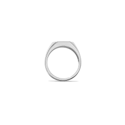 Shinola Rings|Engravable|Octagonal Signet Ring Sterling Silver