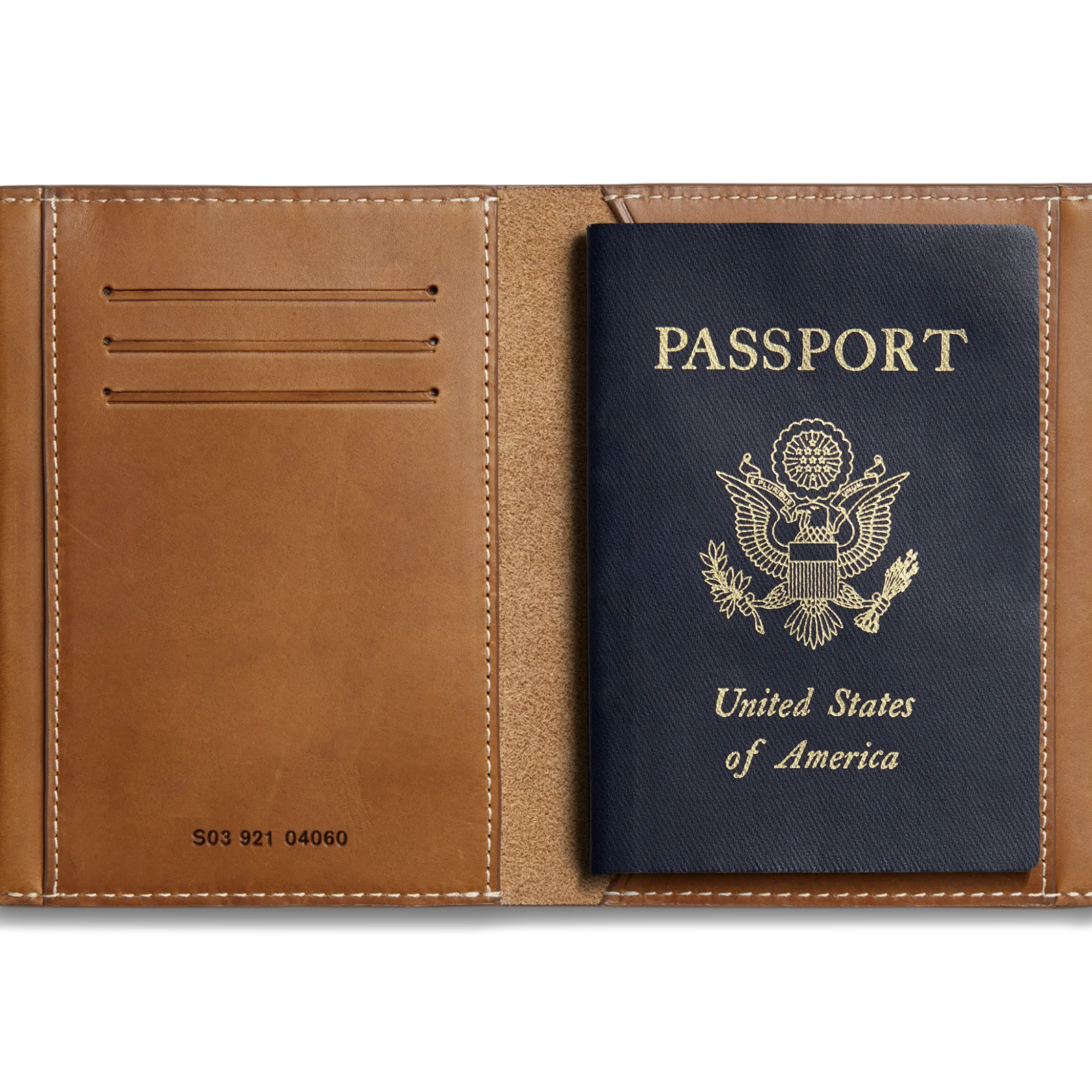 Shinola Best Sellers|Monogrammable|Passport Holder Tan