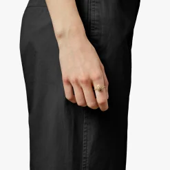 Shinola Rings|Best Sellers|Petite Diamond Pave Petoskey Oval Ring