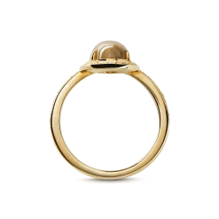 Shinola Rings|Best Sellers|Petite Diamond Pave Petoskey Oval Ring