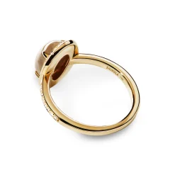 Shinola Rings|Best Sellers|Petite Diamond Pave Petoskey Oval Ring