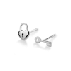 Shinola Shop All Women'S Jewelry|Sterling Silver|Petite Heart and Lock Earrings