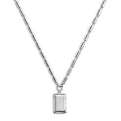 Shinola Engravable|Shop All Women'S Jewelry|Petite Rectangular Tag Necklace