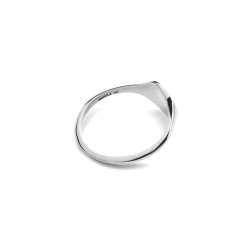 Shinola Rings|Engravable|Petite Round Signet Ring Sterling Silver