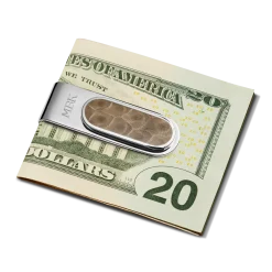 Shinola Engravable|Pet|Petoskey Money Clip