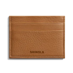 Shinola Monogrammable|Personalizable|5 Pocket Card Holder Tan