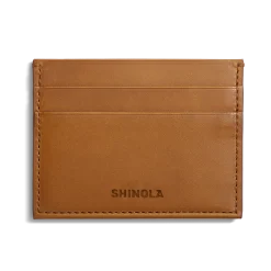 Shinola Monogrammable|Personalizable|5 Pocket Card Holder Tan