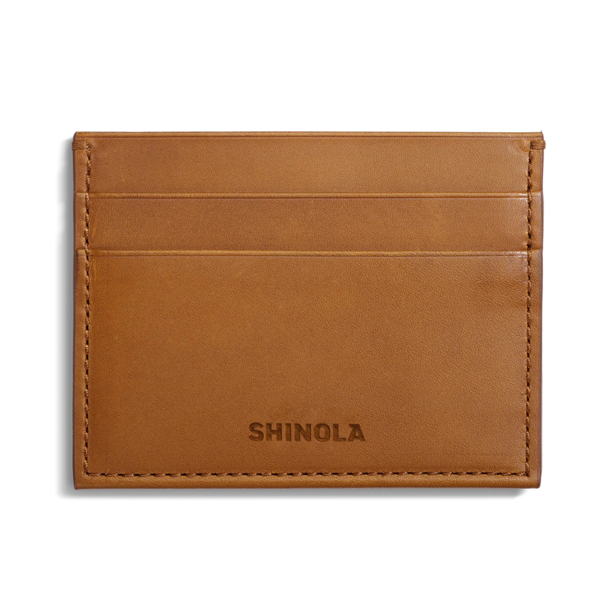 Shinola Monogrammable|Personalizable|5 Pocket Card Holder Tan