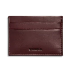 Shinola Monogrammable|Personalizable|Pocket Card Holder Merlot