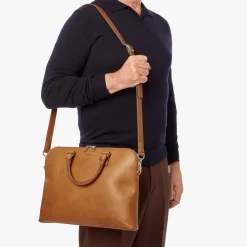 Shinola Briefcases|Shop All Men'S Leather & Bags|Portfolio Briefcase Tan