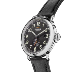 Shinola Automatic Watches|Automatic Watches|Runwell Automatic Watch Black Leather