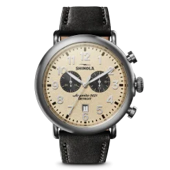 Shinola Chronograph Watches|Classic Watches|Runwell Chronograph Cream