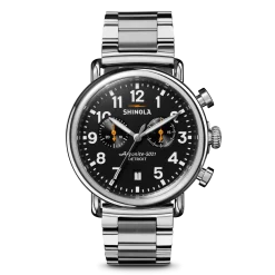 Shinola Chronograph Watches|Classic Watches|Runwell Chronograph Watch Black