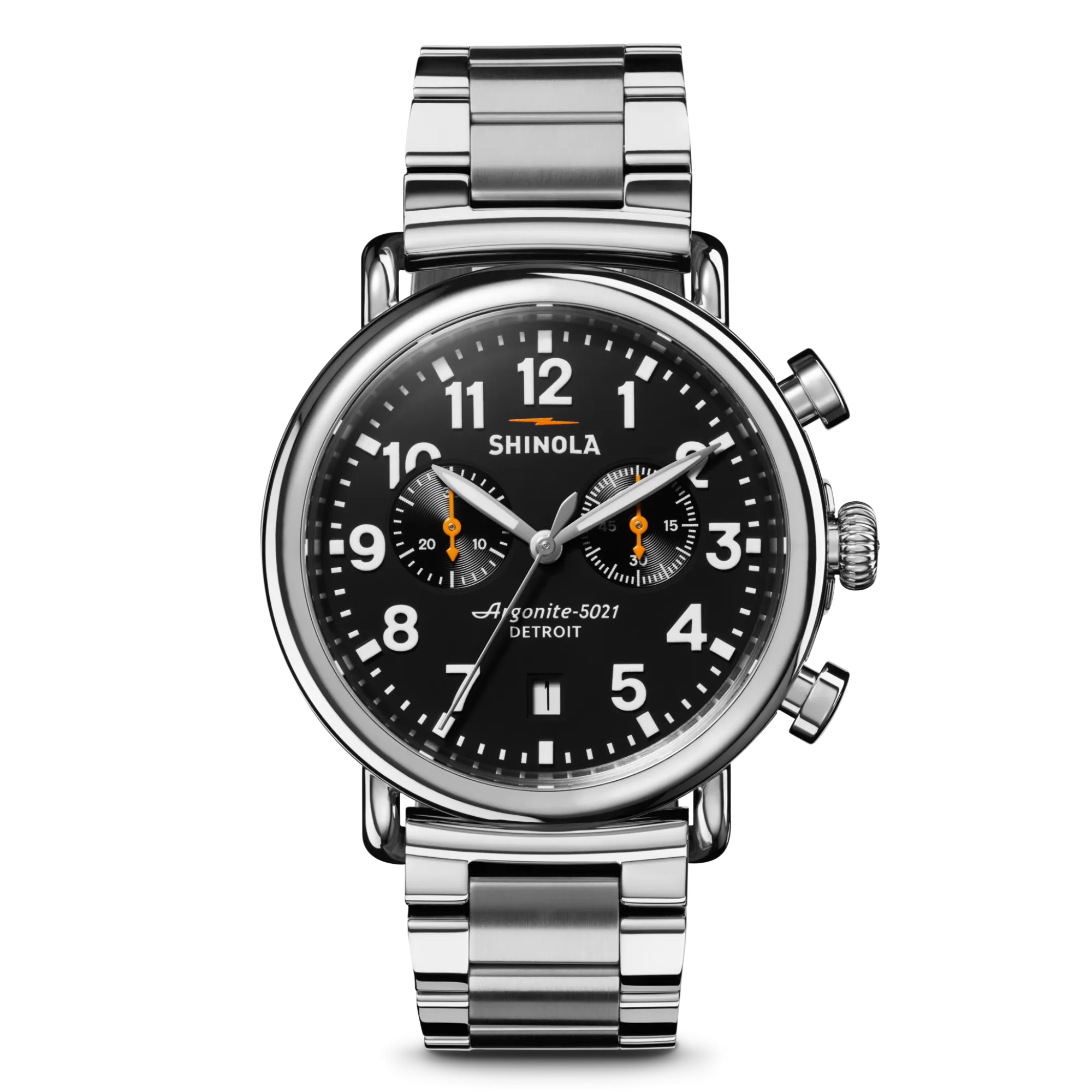 Shinola Chronograph Watches|Classic Watches|Runwell Chronograph Watch Black