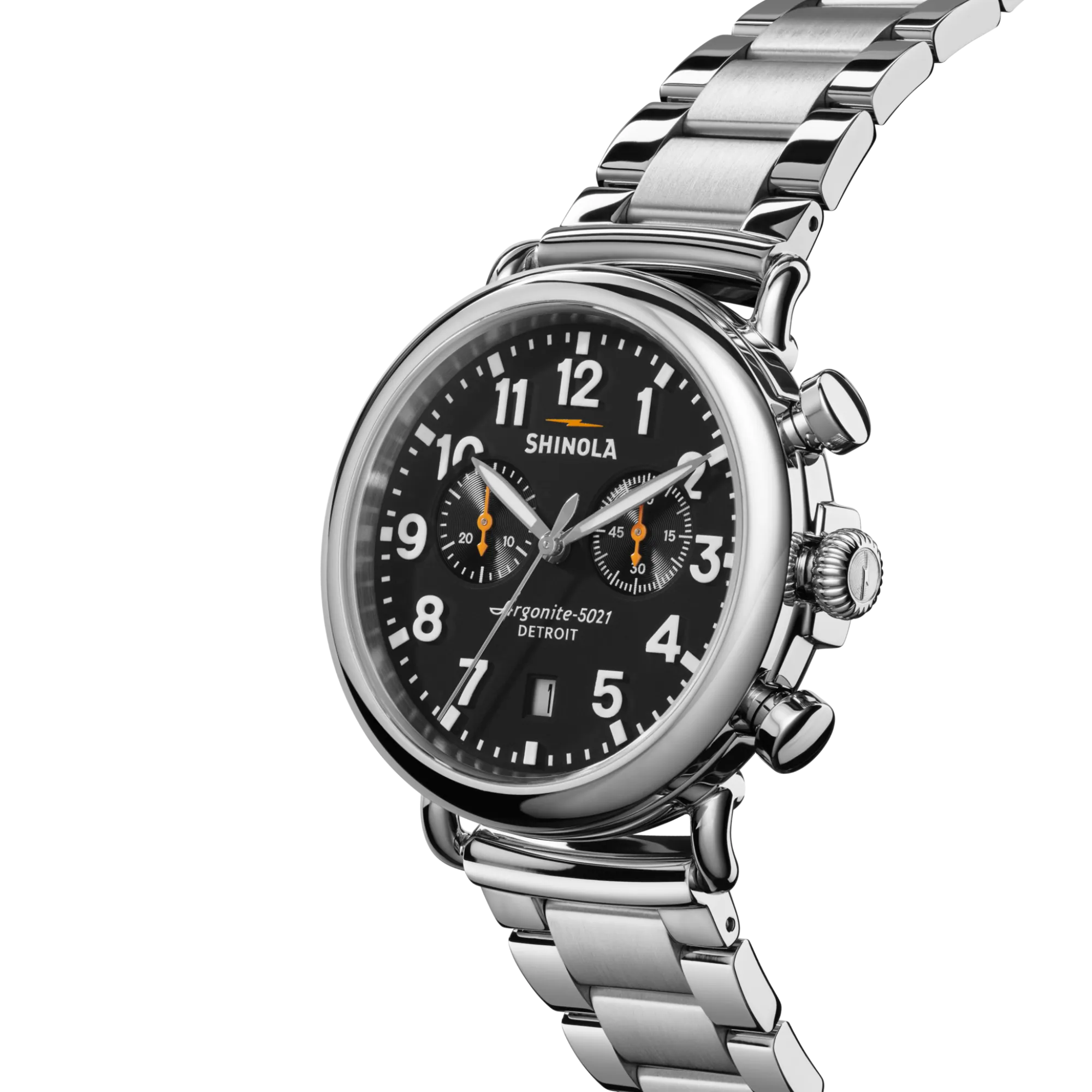 Shinola Chronograph Watches|Classic Watches|Runwell Chronograph Watch Black