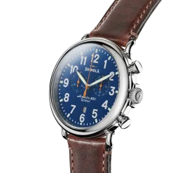 Shinola Chronograph Watches|Classic Watches|Runwell Chronograph Watch Blue