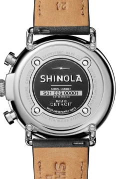 Shinola Chronograph Watches|Classic Watches|Runwell Chronograph Watch Glossy Black