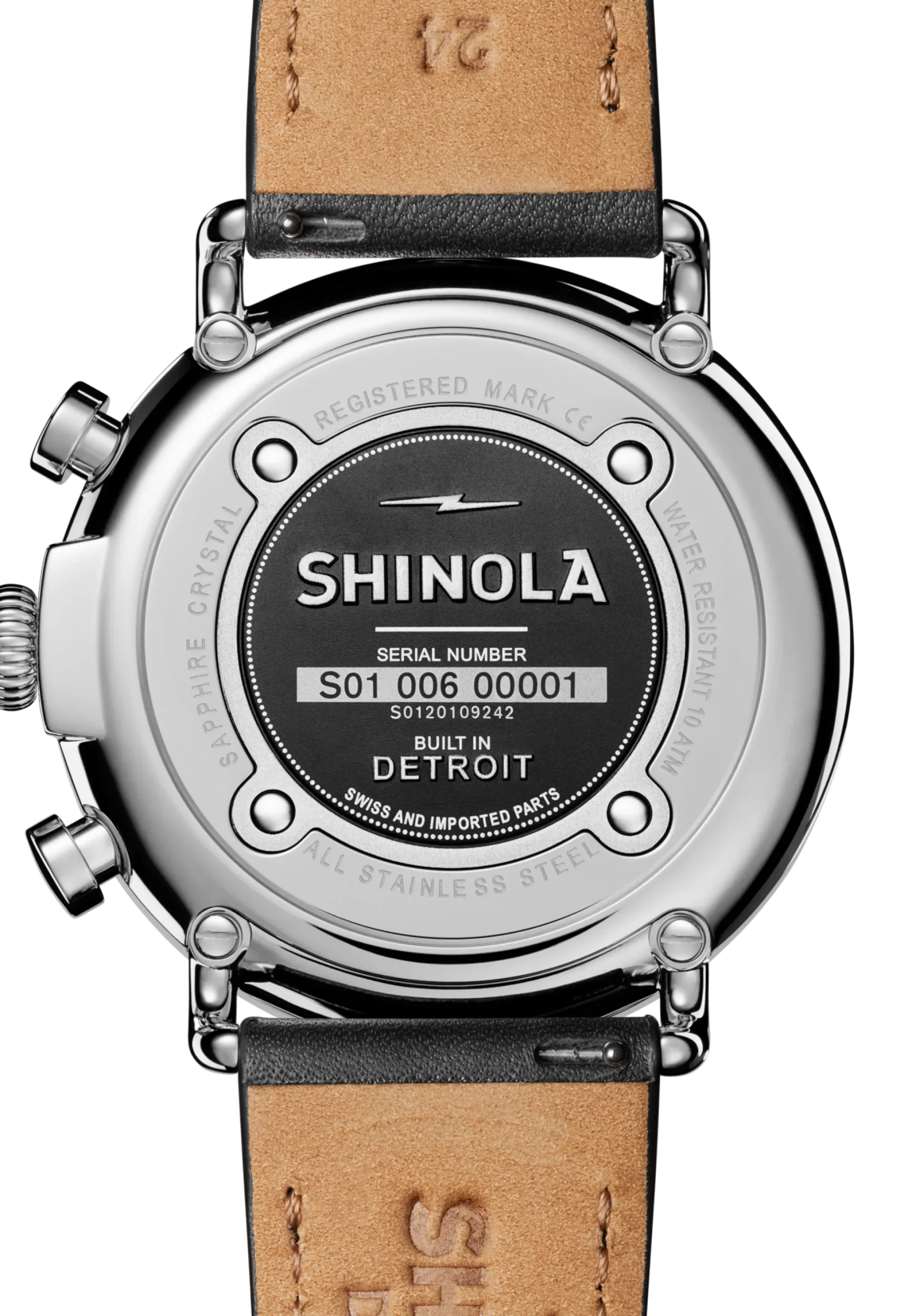 Shinola Chronograph Watches|Classic Watches|Runwell Chronograph Watch Glossy Black