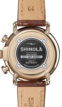 Shinola Gold Watches|Best Sellers|Runwell Chronograph Watch Ivory