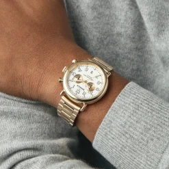 Shinola Gold Watches|Chronograph Watches|Runwell Chronograph Watch Ivory/Gold