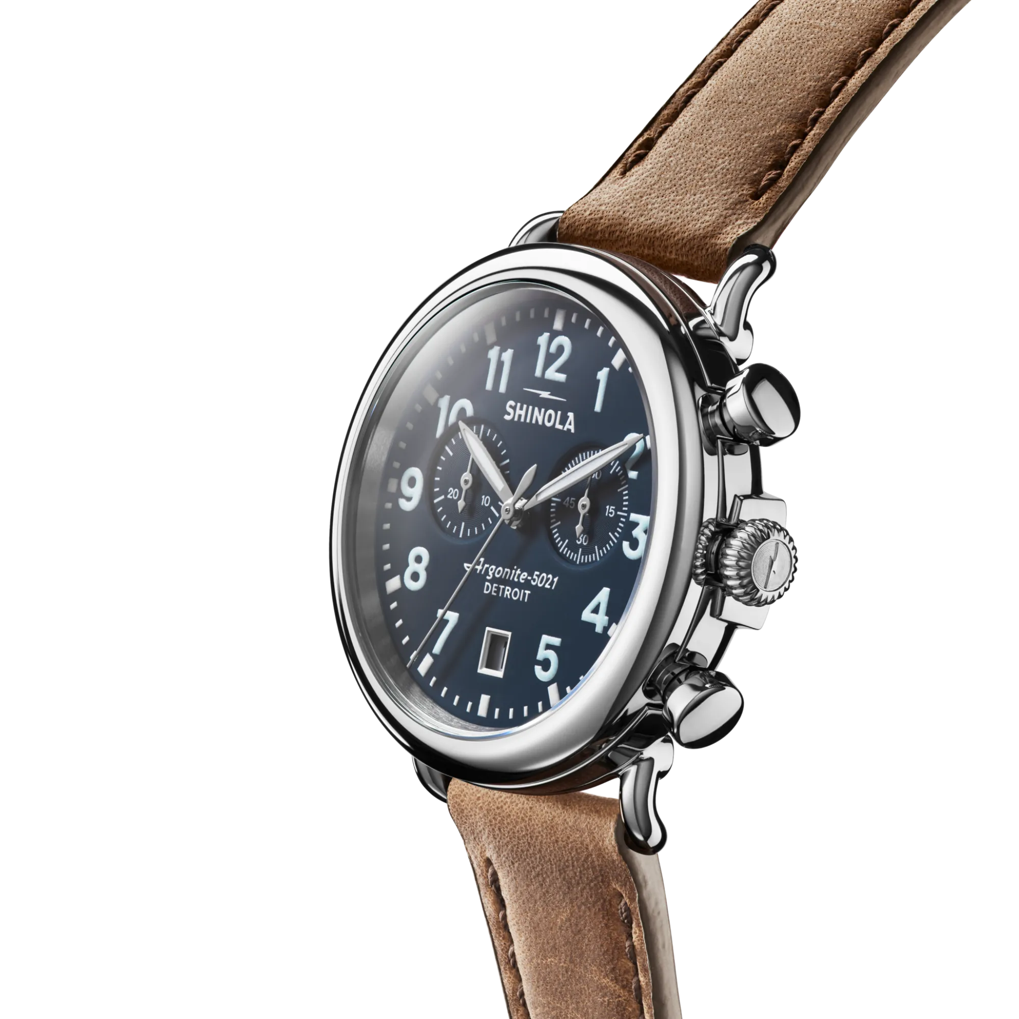 Shinola Chronograph Watches|Classic Watches|Runwell Chronograph Watch Midnight Blue