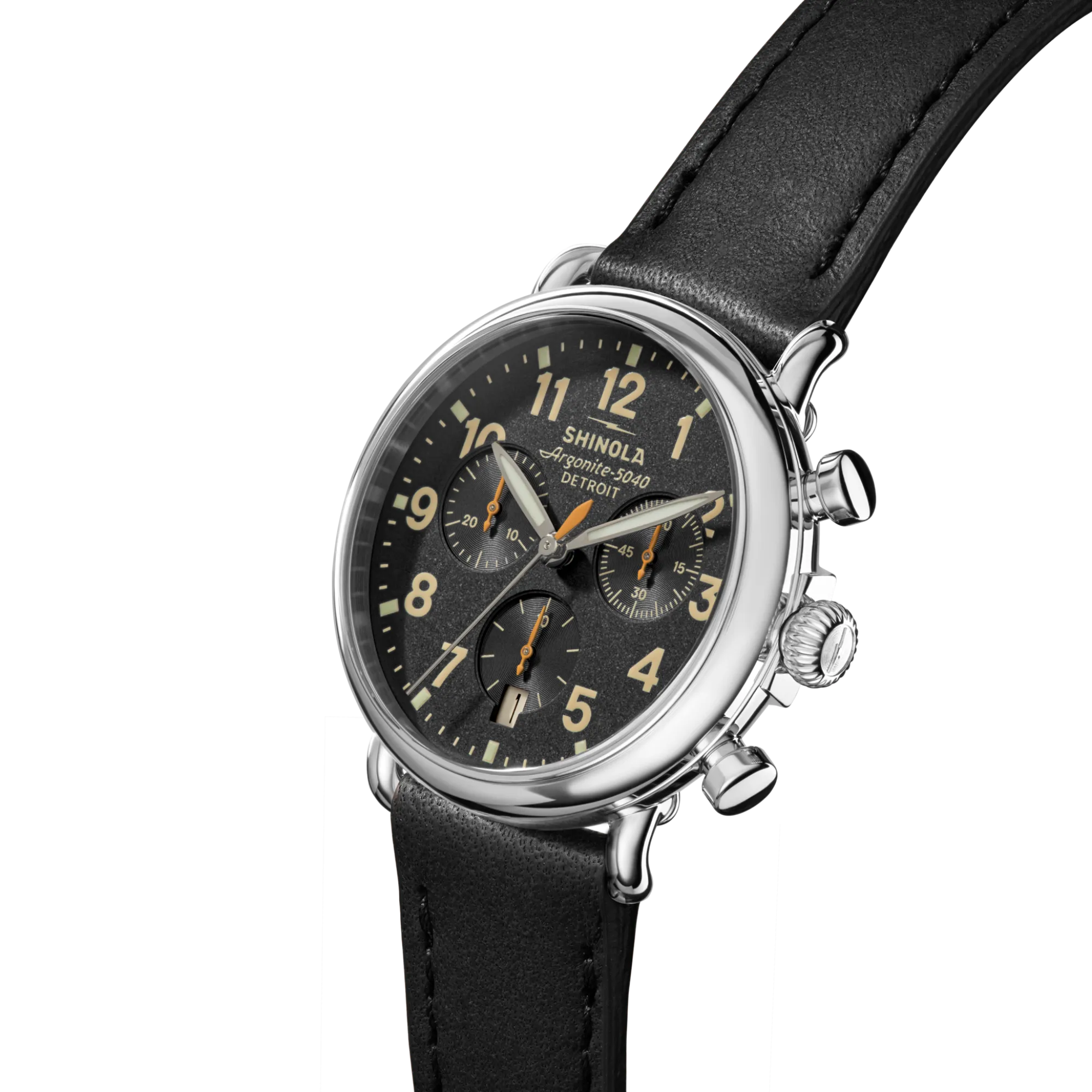 Shinola Personalizable|Chronograph Watches|Runwell Chronograph Watch Black