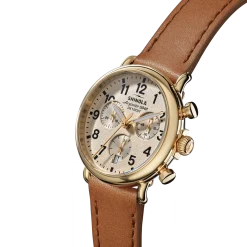 Shinola Personalizable|Chronograph Watches|Runwell Chronograph Watch Cream