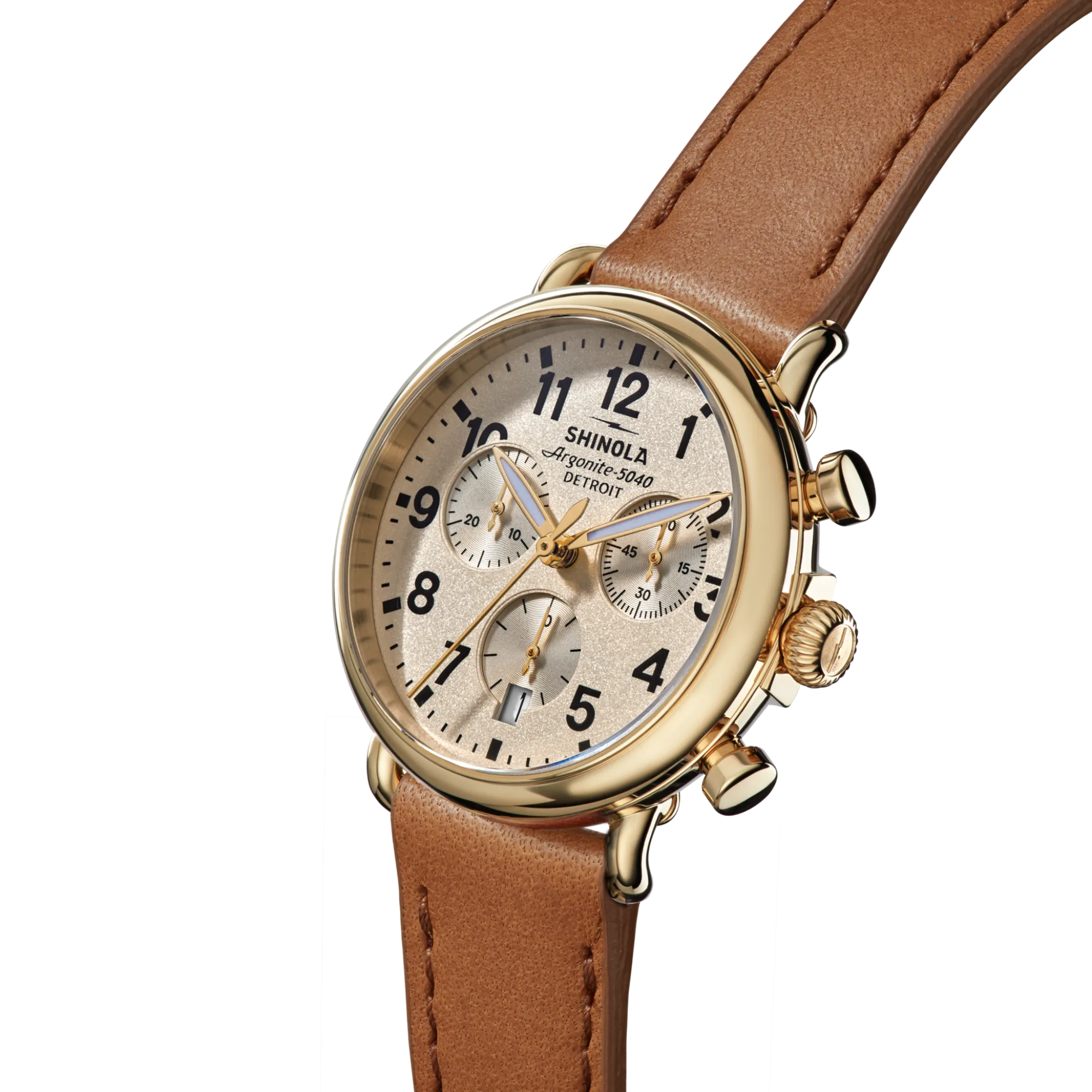 Shinola Personalizable|Chronograph Watches|Runwell Chronograph Watch Cream