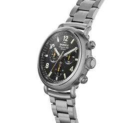 Shinola Chronograph Watches|Shop All|Runwell Chronograph West Wind Watch Gift Set with Additional Strap Black