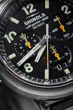 Shinola Chronograph Watches|Shop All|Runwell Chronograph West Wind Watch Gift Set with Additional Strap Black