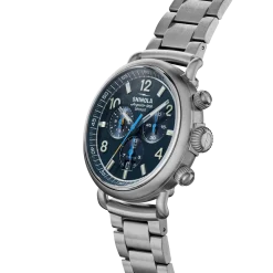 Shinola Chronograph Watches|Shop All|Runwell Chronograph West Wind Watch Gift Set with Additional Strap Midnight Blue