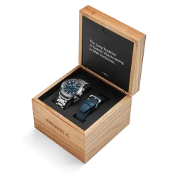 Shinola Chronograph Watches|Shop All|Runwell Chronograph West Wind Watch Gift Set with Additional Strap Midnight Blue