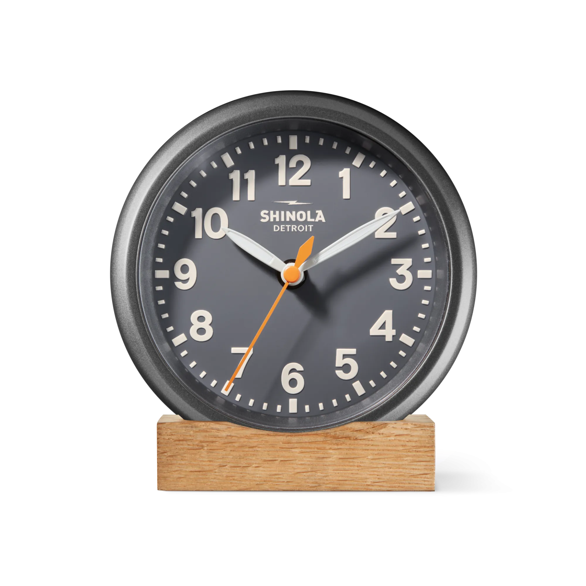 Shinola Shop All Clocks|Desk Clocks|6" Runwell Clock Dark Gray