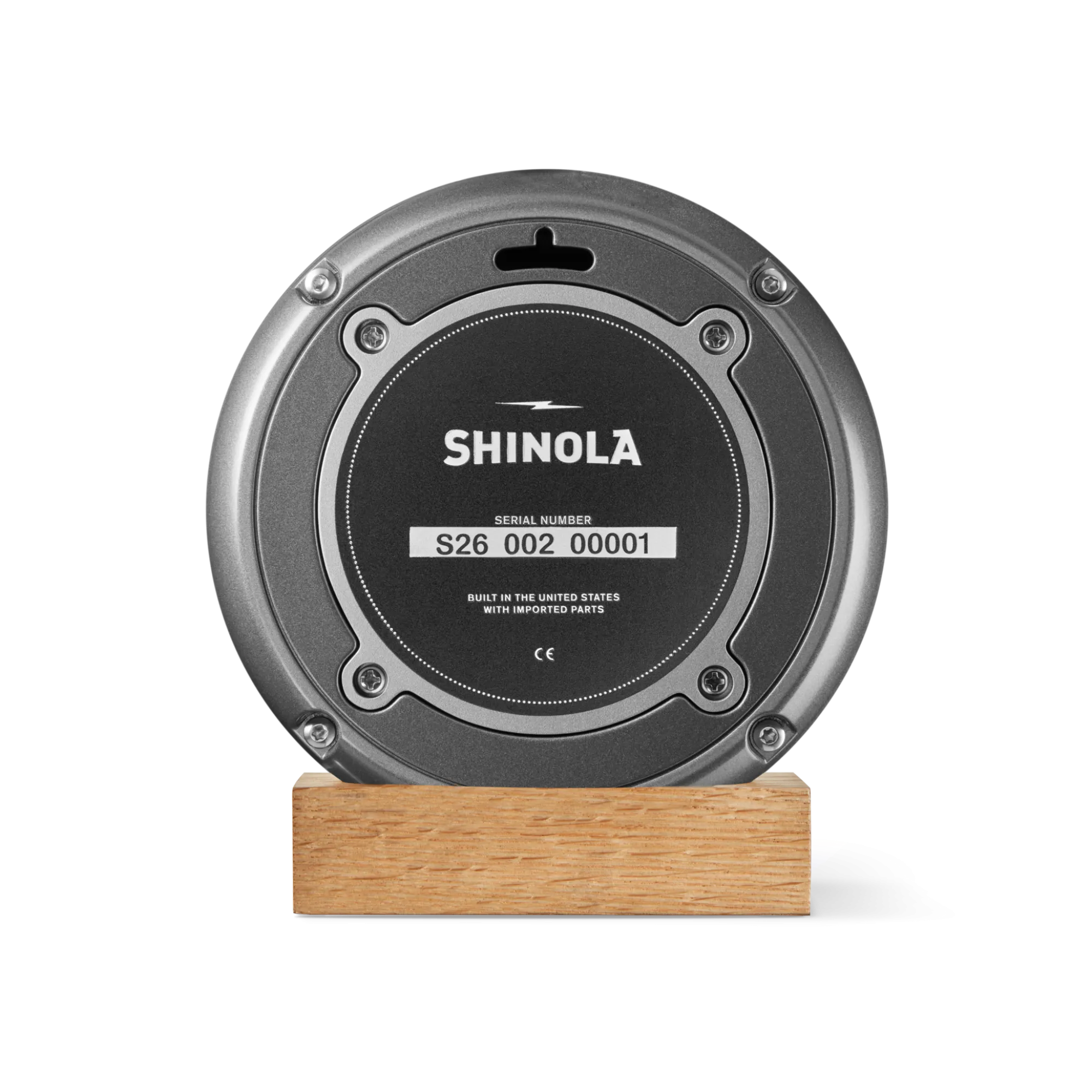 Shinola Shop All Clocks|Desk Clocks|6" Runwell Clock Dark Gray