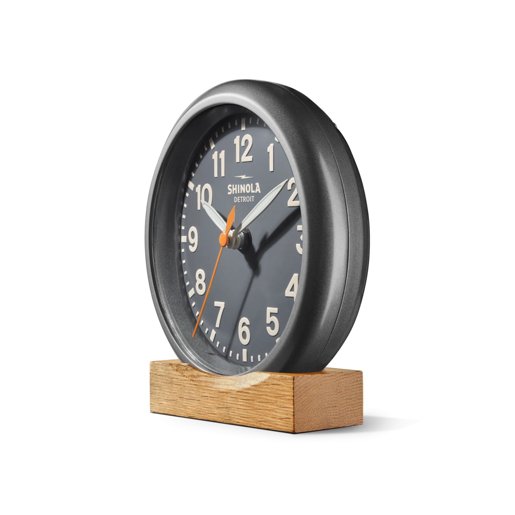 Shinola Shop All Clocks|Desk Clocks|6" Runwell Clock Dark Gray