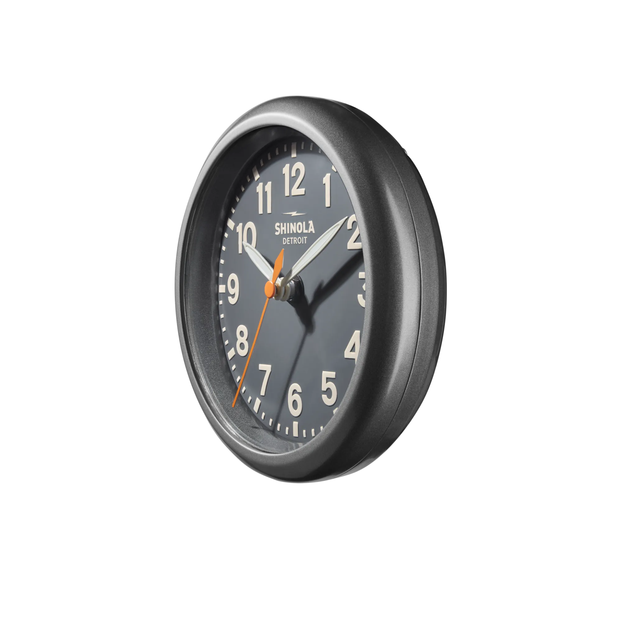 Shinola Shop All Clocks|Desk Clocks|6" Runwell Clock Dark Gray