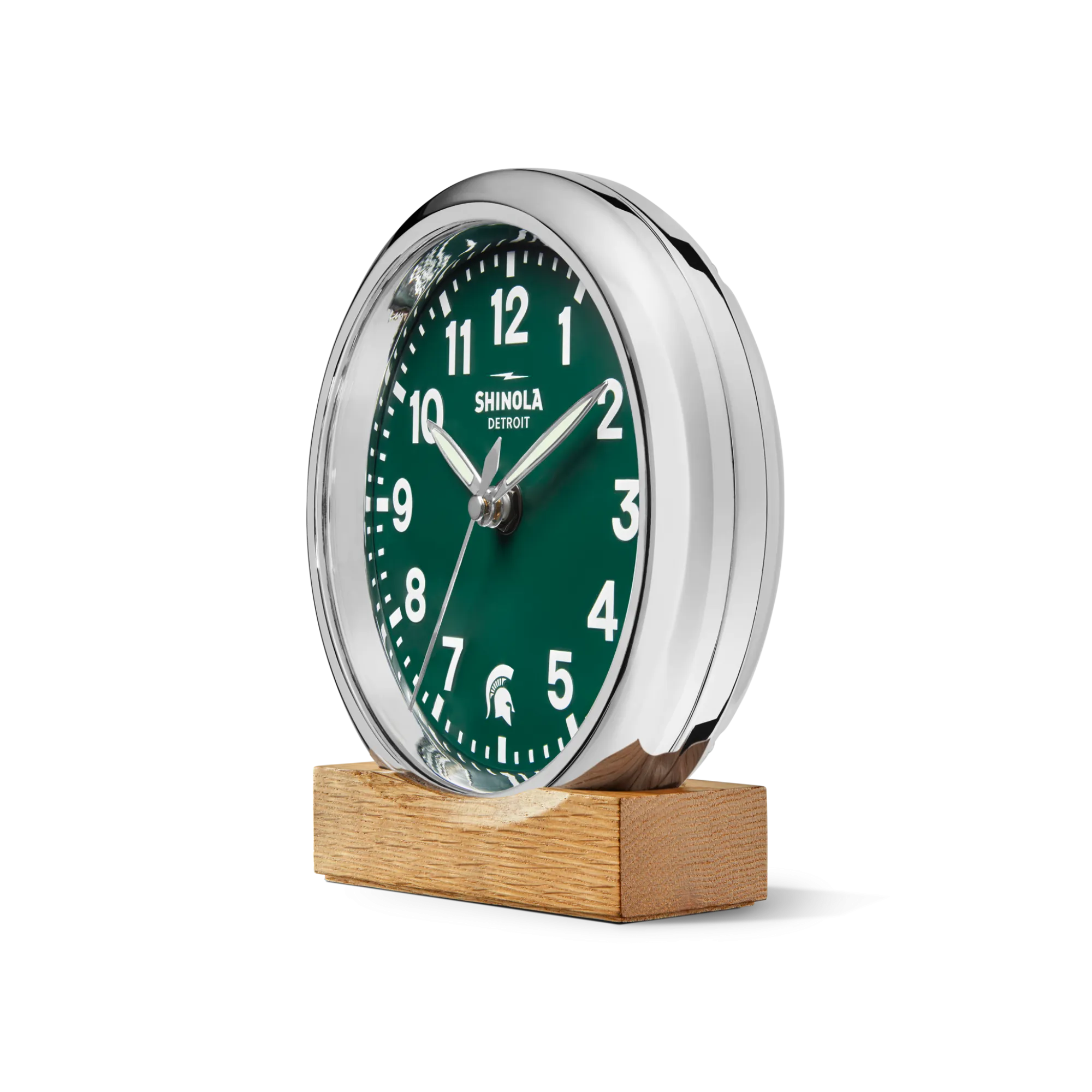 Shinola Shop All Clocks|Desk Clocks|6" Runwell Clock Green