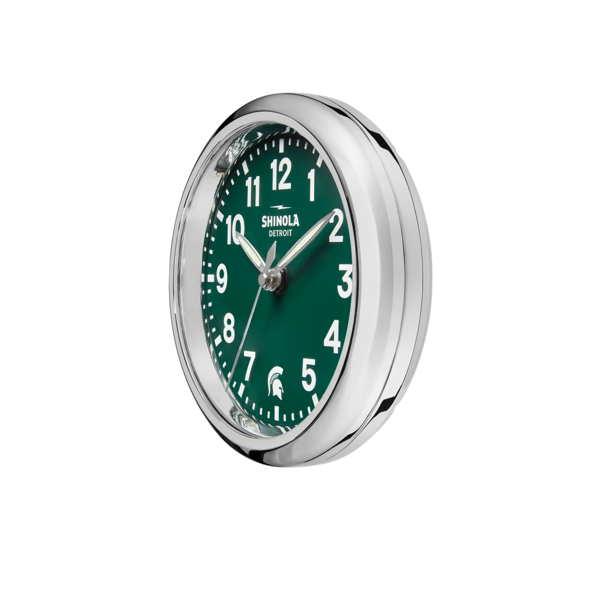 Shinola Shop All Clocks|Desk Clocks|6" Runwell Clock Green