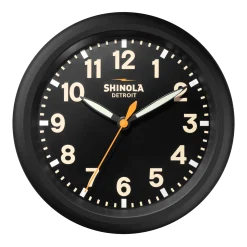 Shinola Shop All|Shop All Clocks|14" Runwell Clock Black/Black