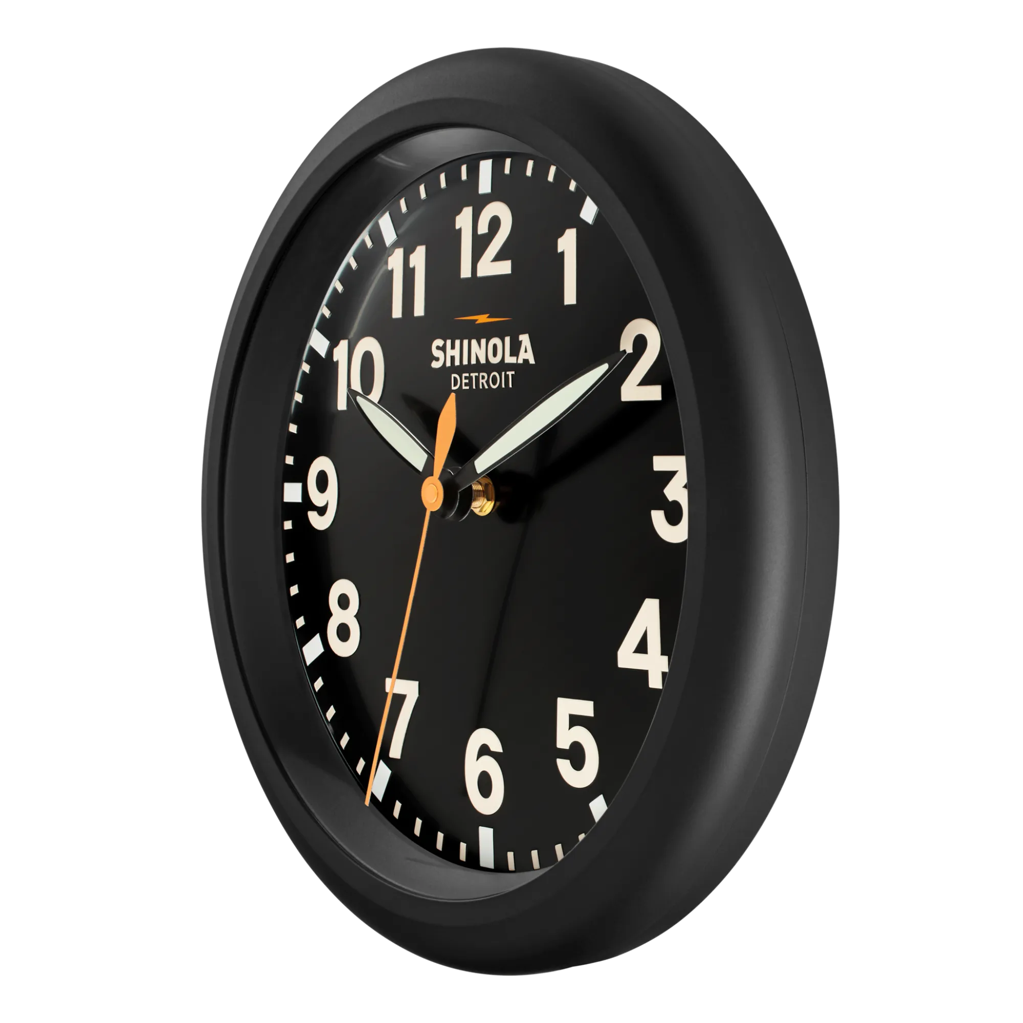 Shinola Shop All|Shop All Clocks|14" Runwell Clock Black/Black