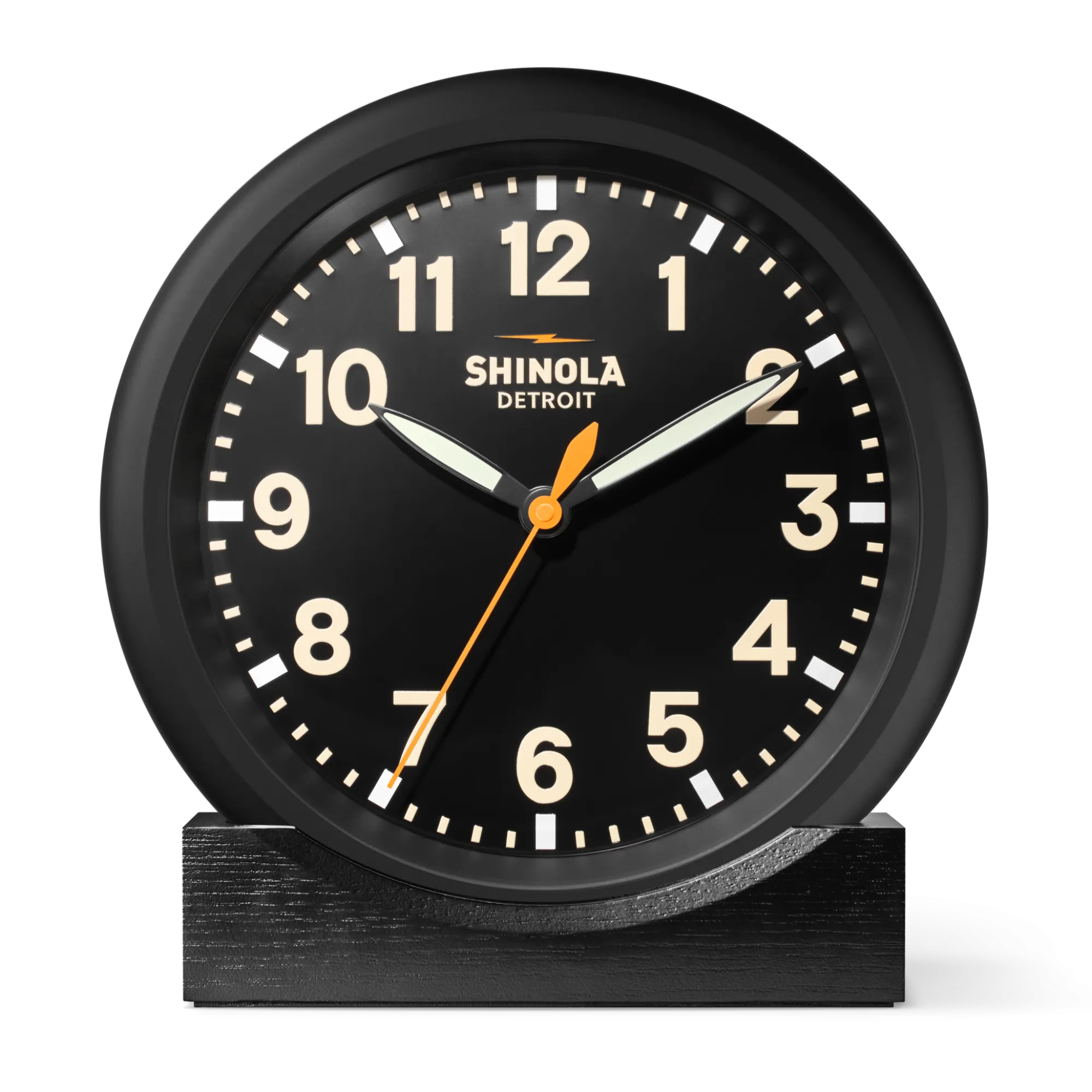 Shinola Shop All|Shop All Clocks|14" Runwell Clock Black/Black