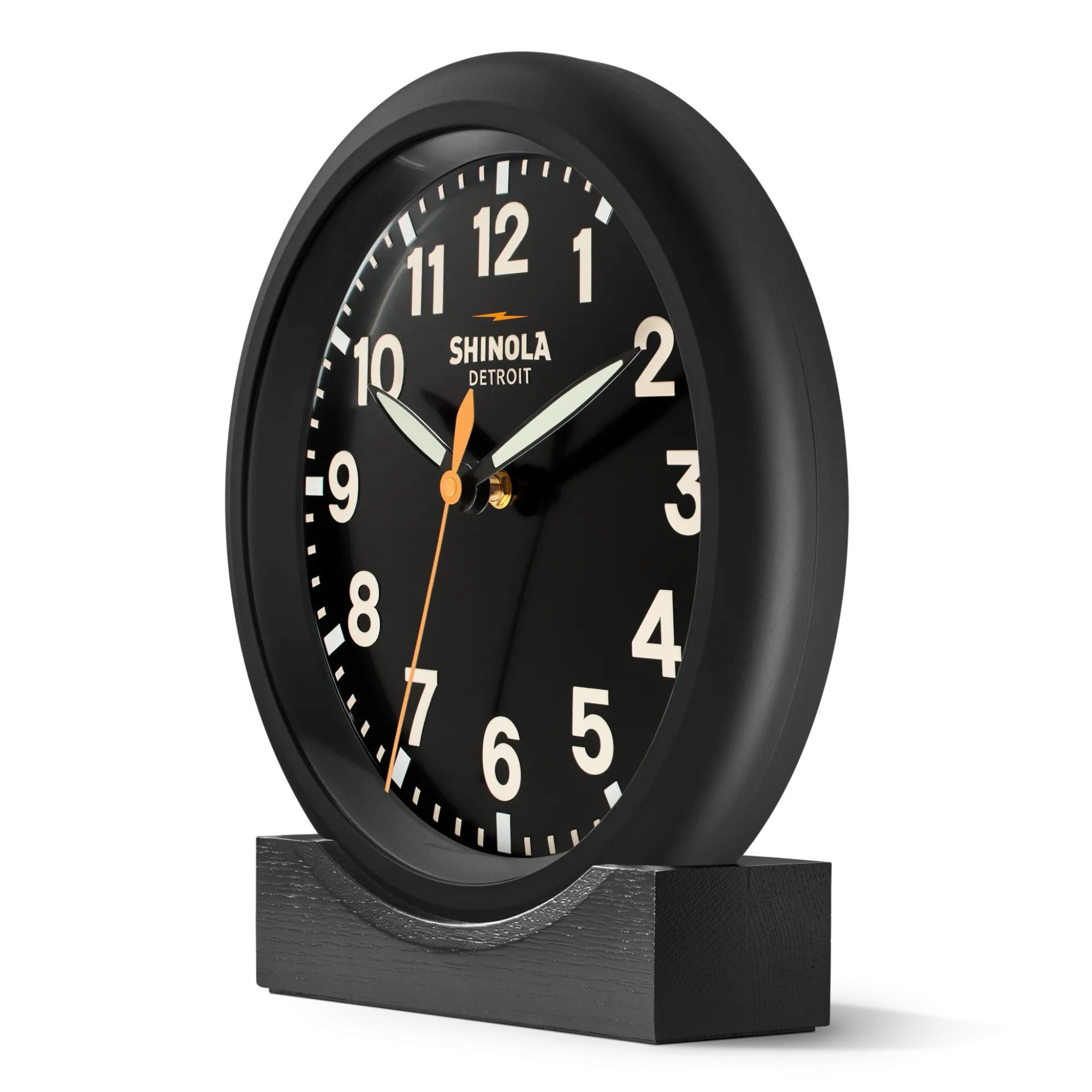 Shinola Shop All|Shop All Clocks|14" Runwell Clock Black/Black
