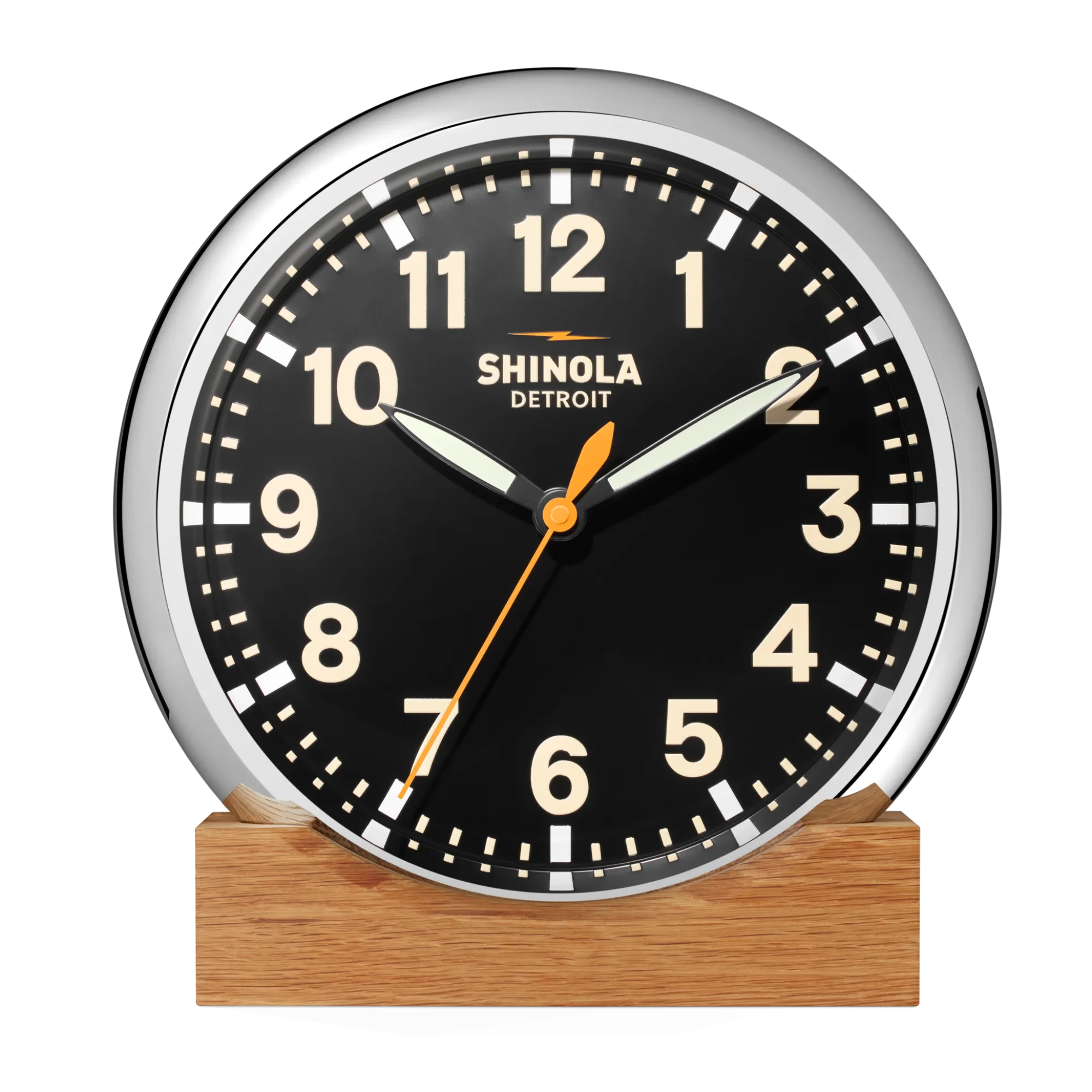 Shinola Shop All|Best Sellers|14" Runwell Clock Black/Silver