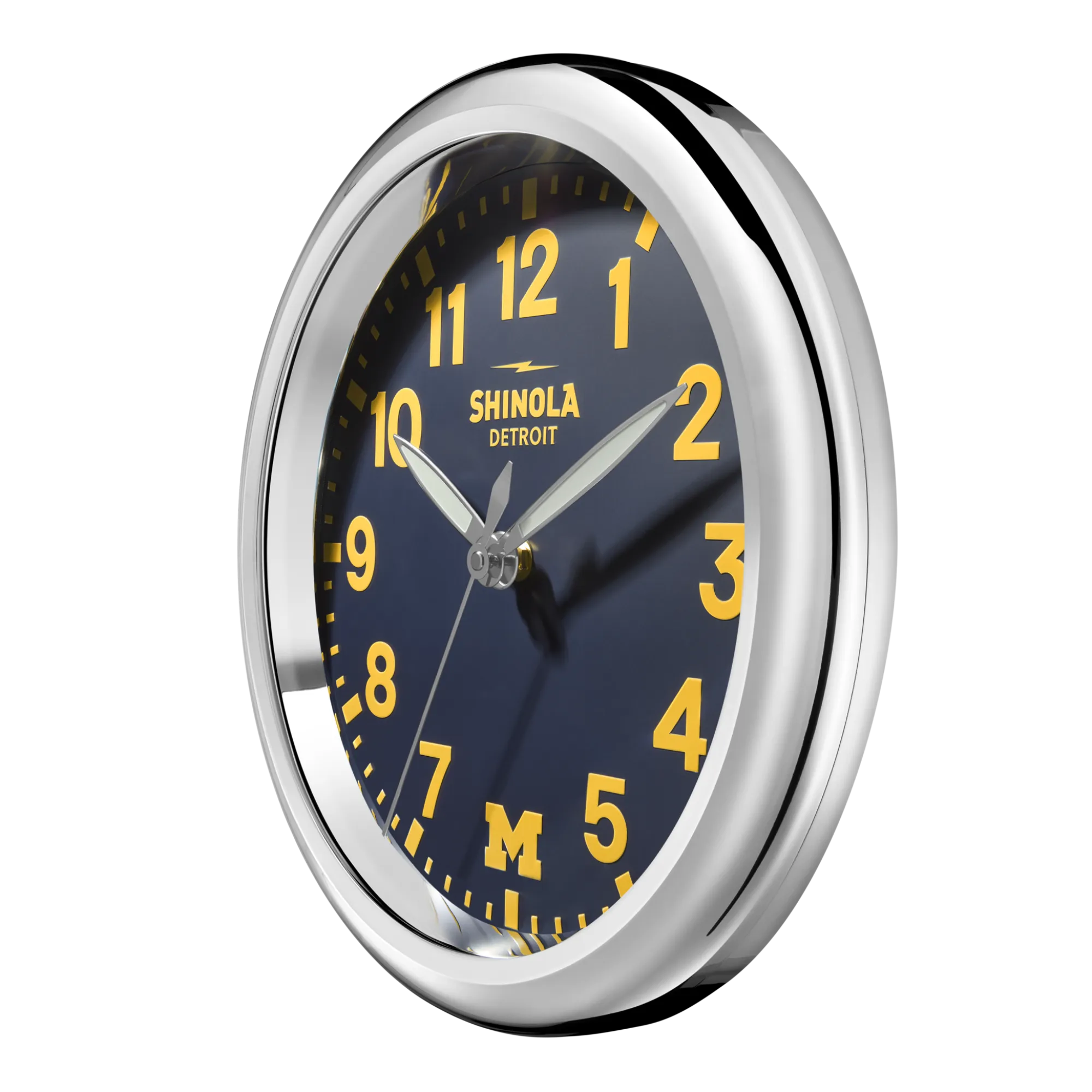 Shinola Shop All Clocks|Wall Clocks|14" Runwell Clock Navy/Silver